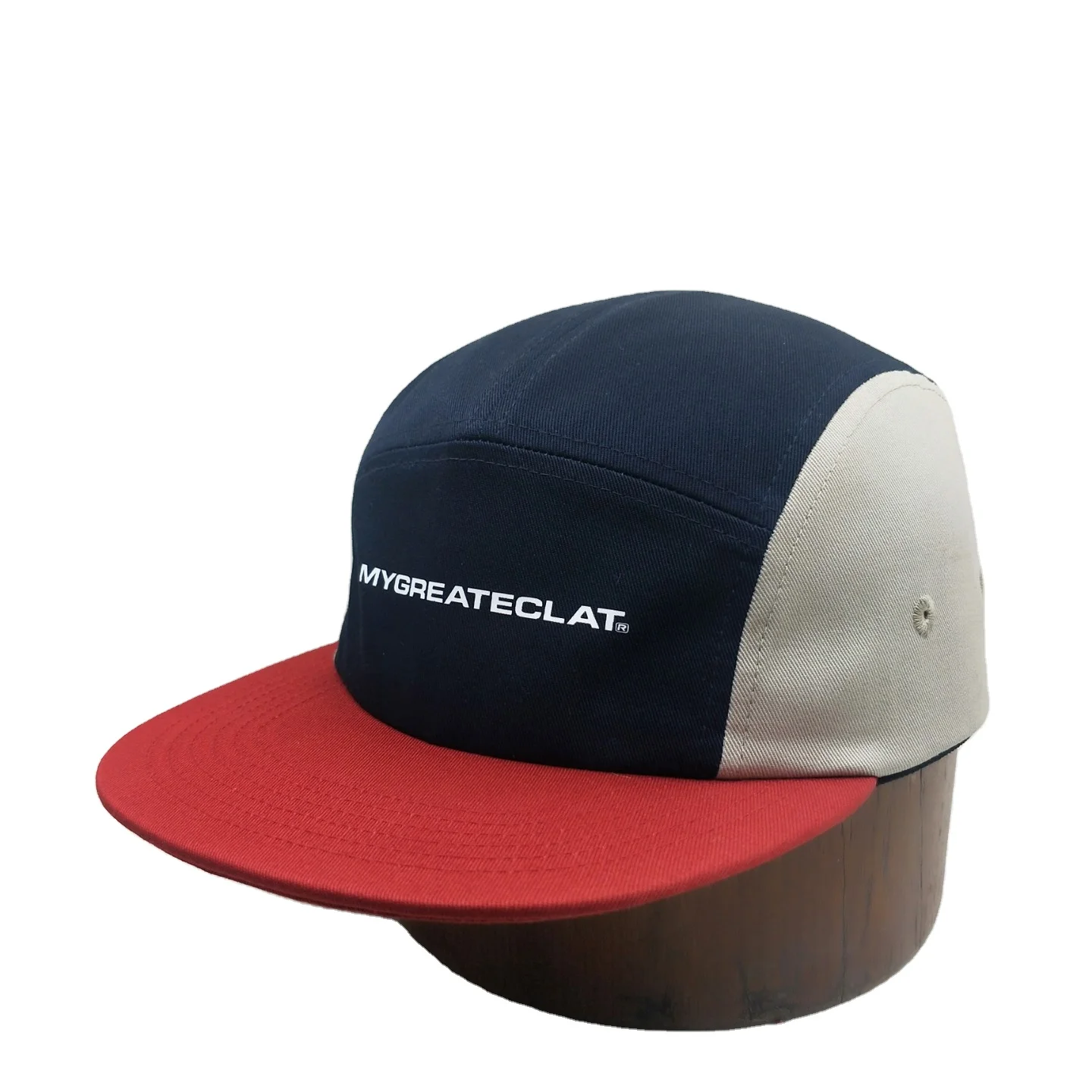 
New Custom 3d Three-color Stitching Decorative Fashion Hat For Ladies And Men Snapback Hat Cap 