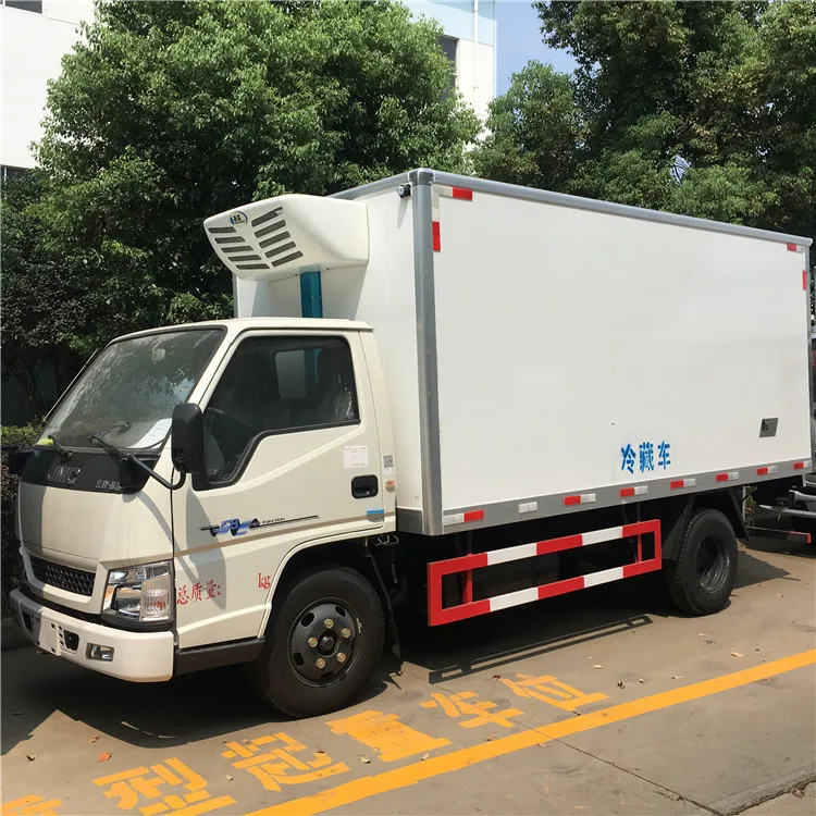 Factory Direct 3ton 4ton 5ton Refrigeration Trucks New Diesel Van Truck with 4x2 & 6x4 Drive Wheels Light Cargo Transportation
