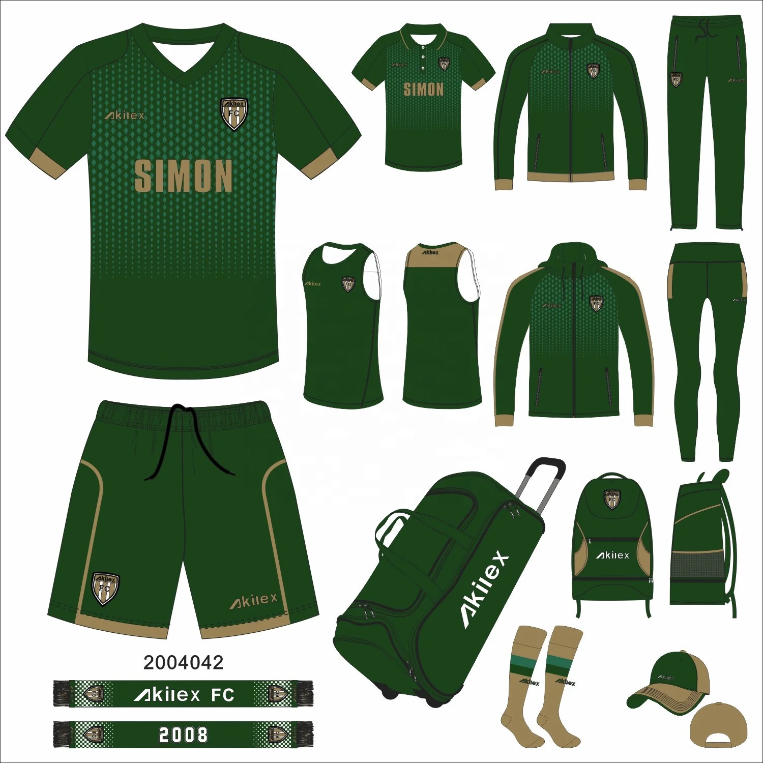 Custom new design high quality factory Original football full set football team uniform training men soccer kit for sale