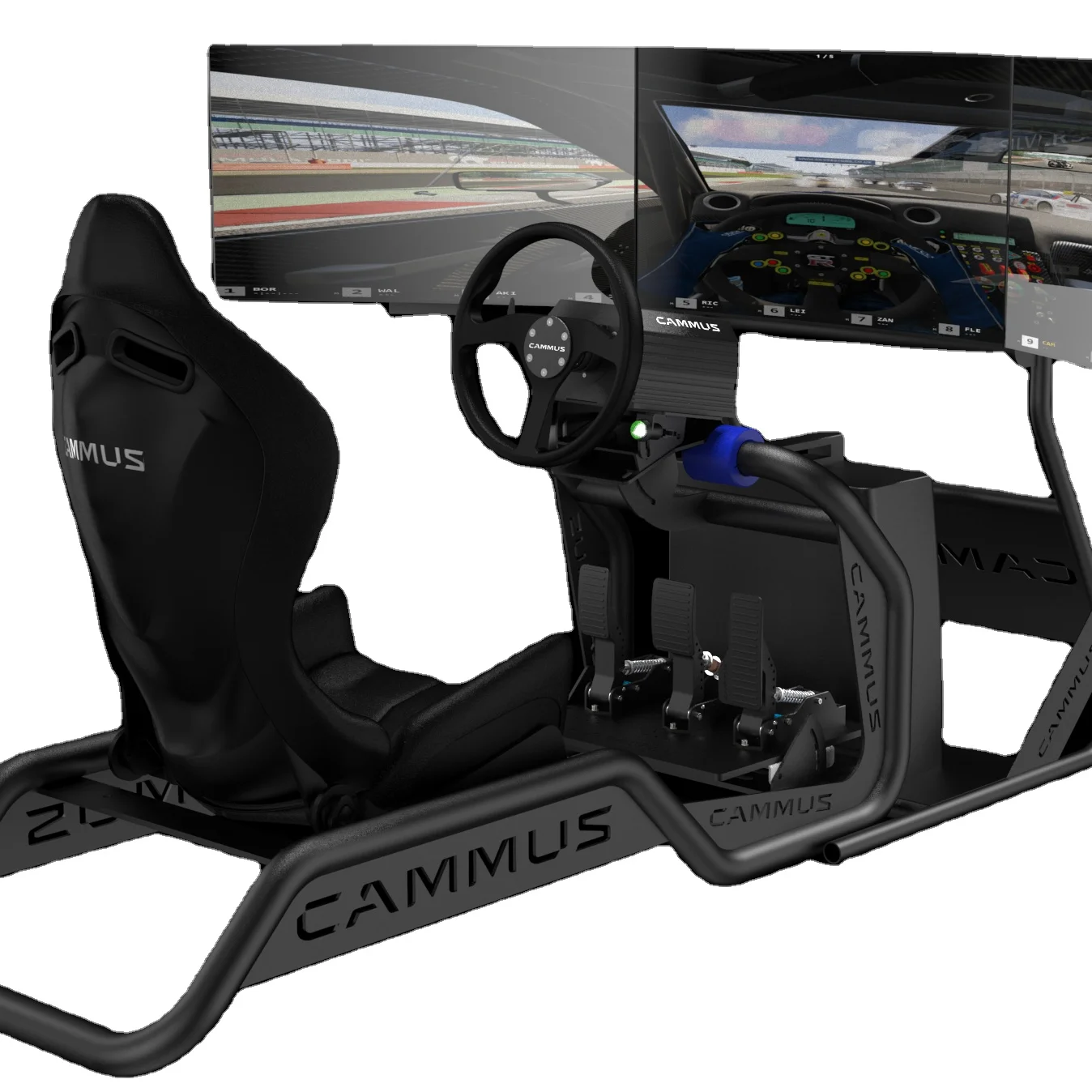 Sim Racing Simulador Driving Force Gaming Steering Wheel And Shifter PC Stand Padals with Clutch Servo Base