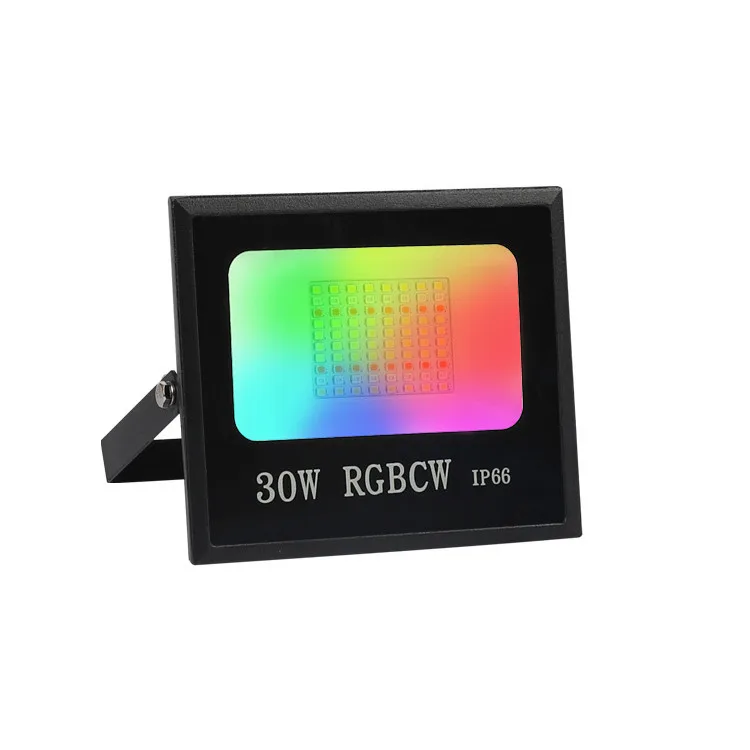 AC110V Input 30W 50W 100W 200W RGBCW Multi Color Projector Wifi App Control LED RGB Flood Light
