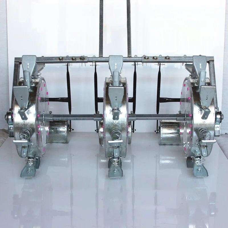 Soybean planter transplanter 3 row soybean corn hand push flash sales adjustable manual planting multi-walk