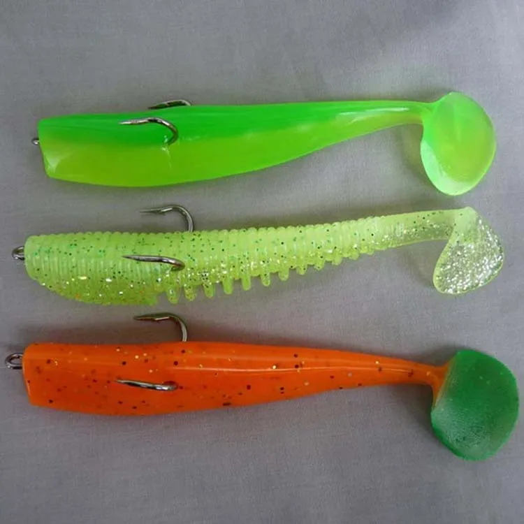 DORISEA High Carbon Steel 8238 Double Hook Soft Worm Ray Frog Fly Fishing Hook For Jig Bass