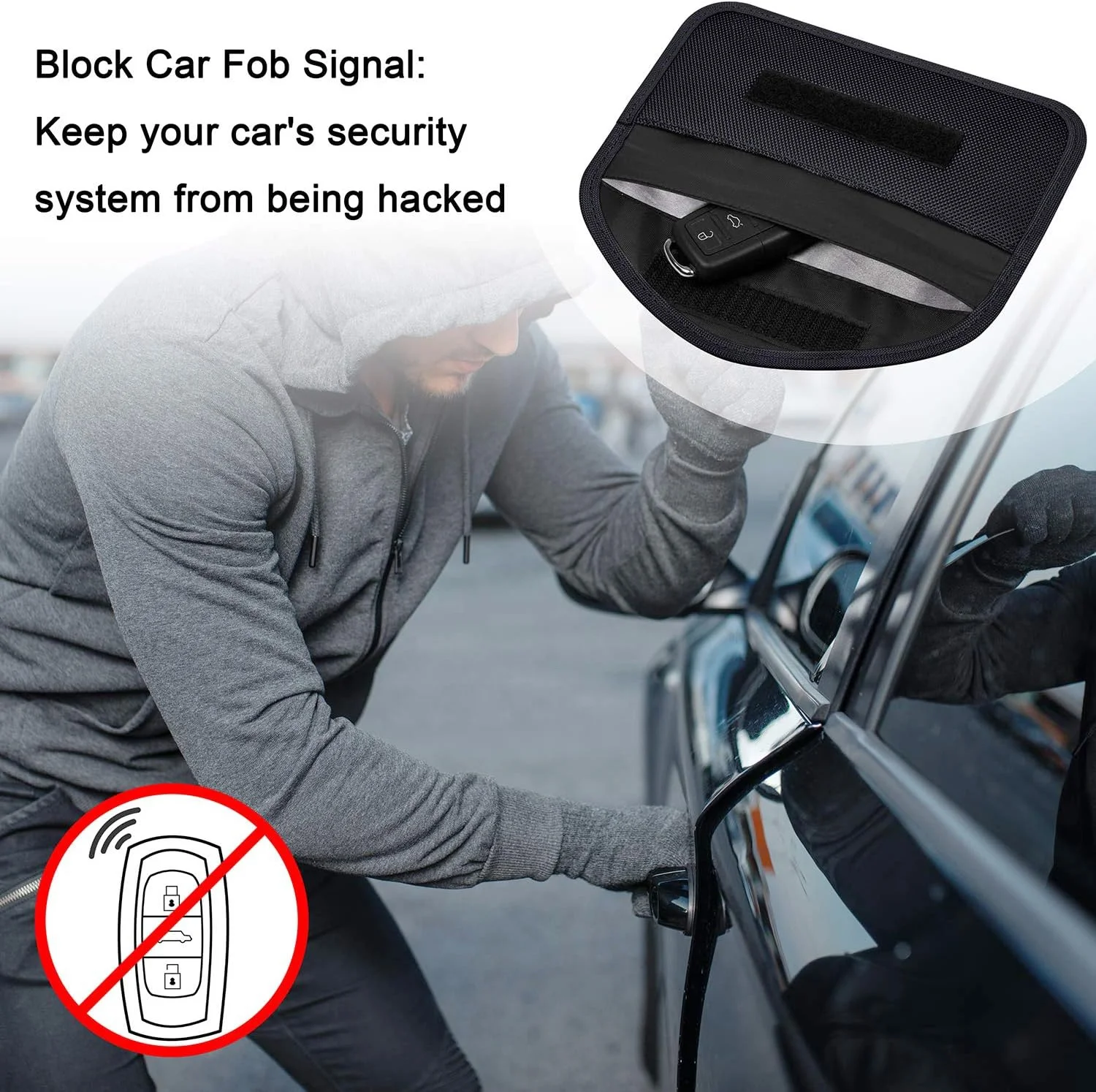 Cell Phone RF Signal Block Jammer Pouch Shielding