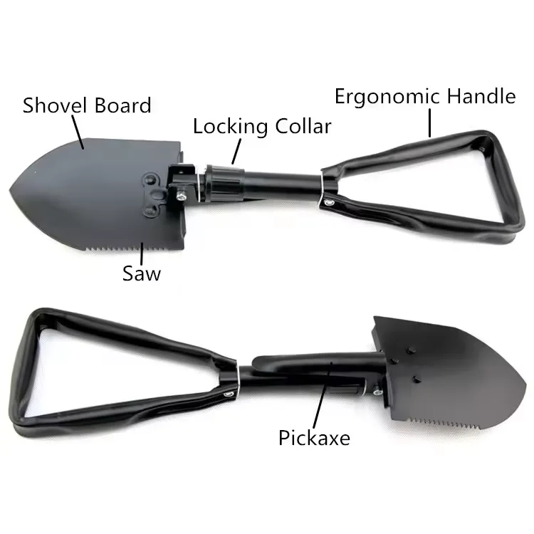Outdoor sappers shovel multifunctional folding outdoor shovel supplies spade garden hand camping folding shovel