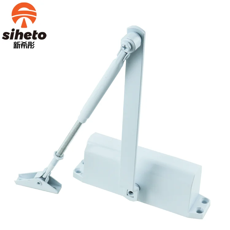 180 Degree Door Closer  Multi-Function Gate Closer Automatic Closing Door Opener 45 KG Heavy Duty White Door Closer