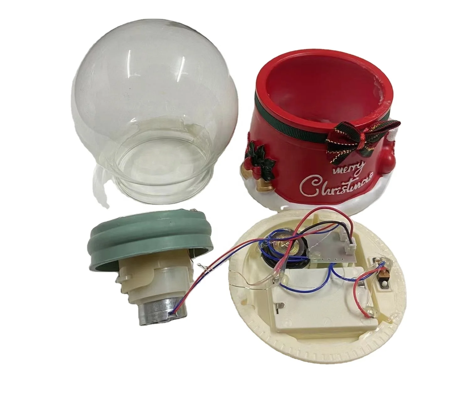 Promotional Snow Globe Glass Crystal Ball Resin Black Base Souvenir Gift Customized