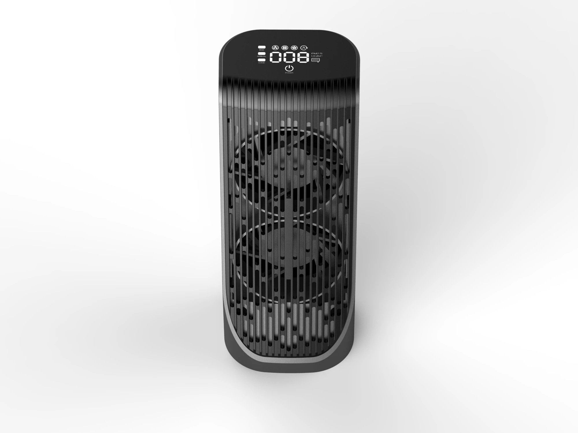 Katald Hot Selling Grey Car Air Purifier Remove Odor and  Formaldehyde with Air Quality Sensor and Hepa Filter