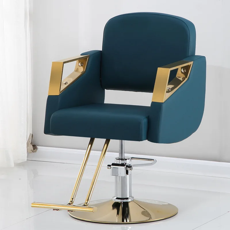 Classic Style Barber Chair Hair Equipment Beauty Salon And Classic High-End Salon Chair Black And Gold Barber Chair