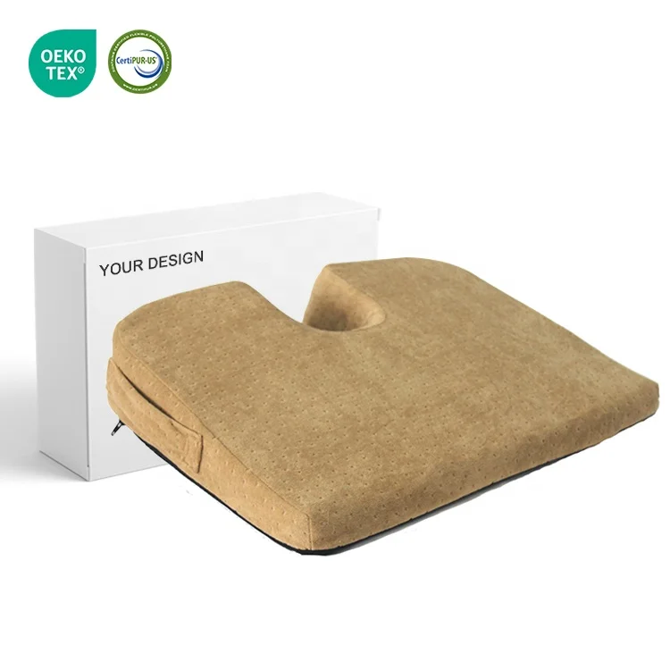 High Quality Memory Foam Car Seat Cushion Comfortable Orthopedic Cushion for Office Outdoor