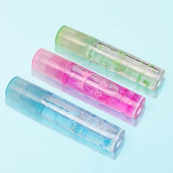 Cosmetics OEM Privet Label Color Changing Natural Crystal Lip Gloss Roller Bling Sheer Princess Fruit Roller Ball Lip Gloss