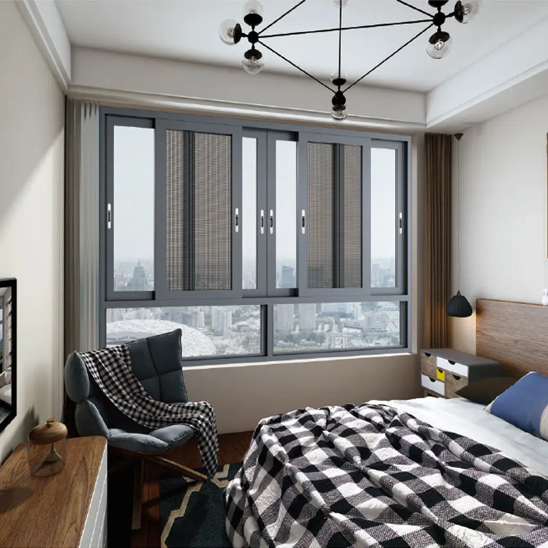 
Sliding Window Screen Aluminum Profile Frame Horizontal Style 