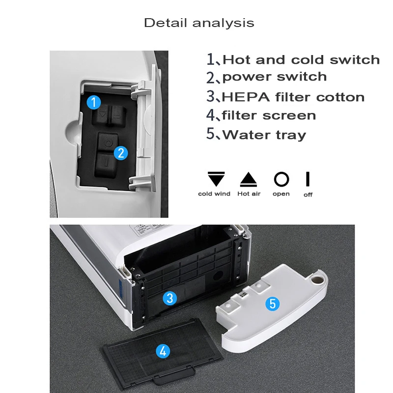 Commercial automatic induction double-sided high-speed hand dryer hotel intelligent jet hand dryer