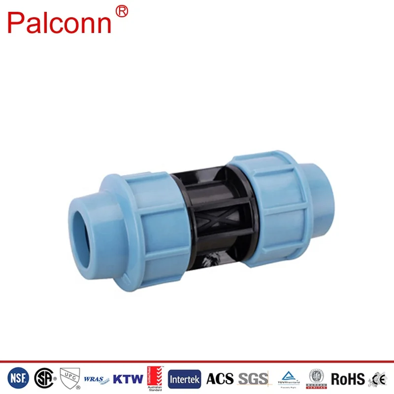 PP pushfit compression fittings for HDPE pipe