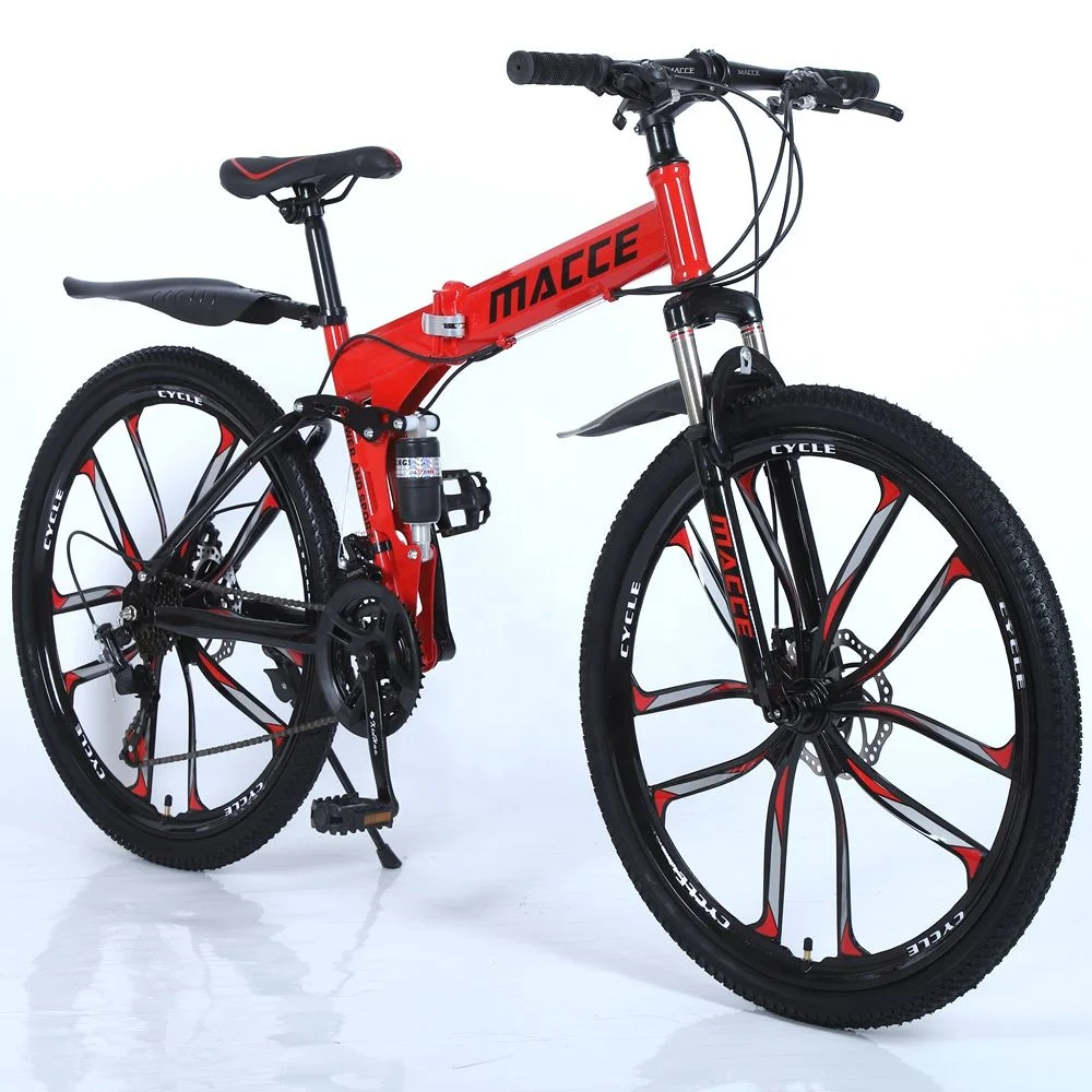 MACCE Chinese Factory MTB Bicycle 26 inch 21Speed Mountain Bike Folding City Racing Cycle Foldable Bicicleta Cykel Mountainbike