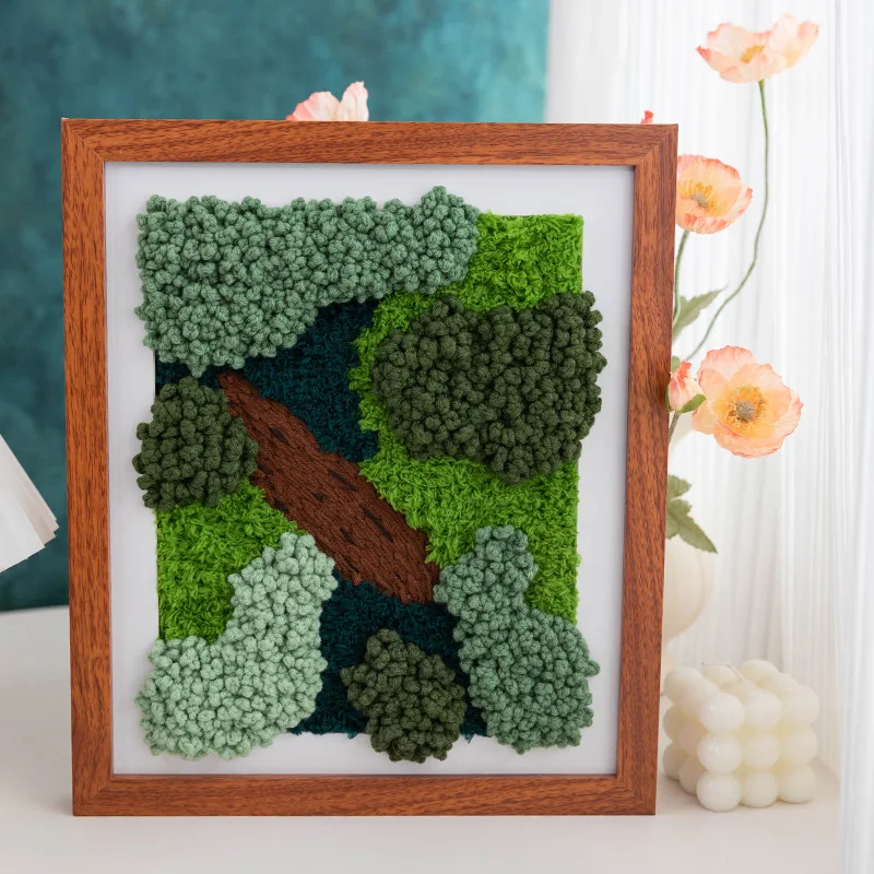 Material Kit Factory direct DIY Craft Punch Needles Kit with Tool Wall Decor