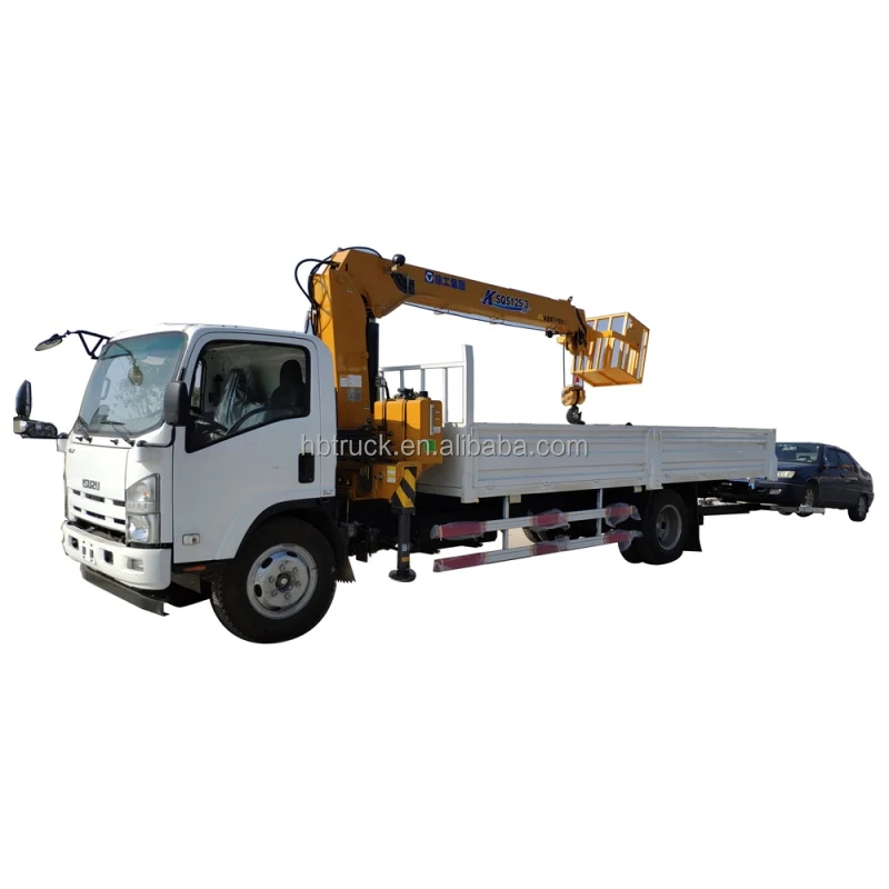 japan brand isuzu 700p 5tons 6.3tons tow crane truck for sale
