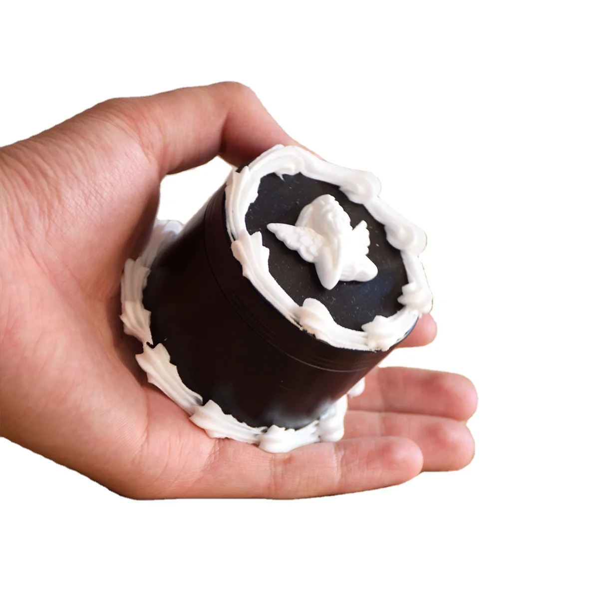 Aluminum Alloy 63cmm Cake Decoration Simulation Dessert Grinder Machine Gift Food Model Display Customized Angel Sculpture