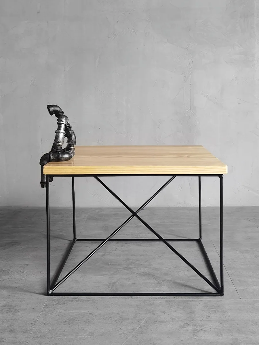 Luxury modern top industrial dining bar table for furniture wooden center tea table coffee table