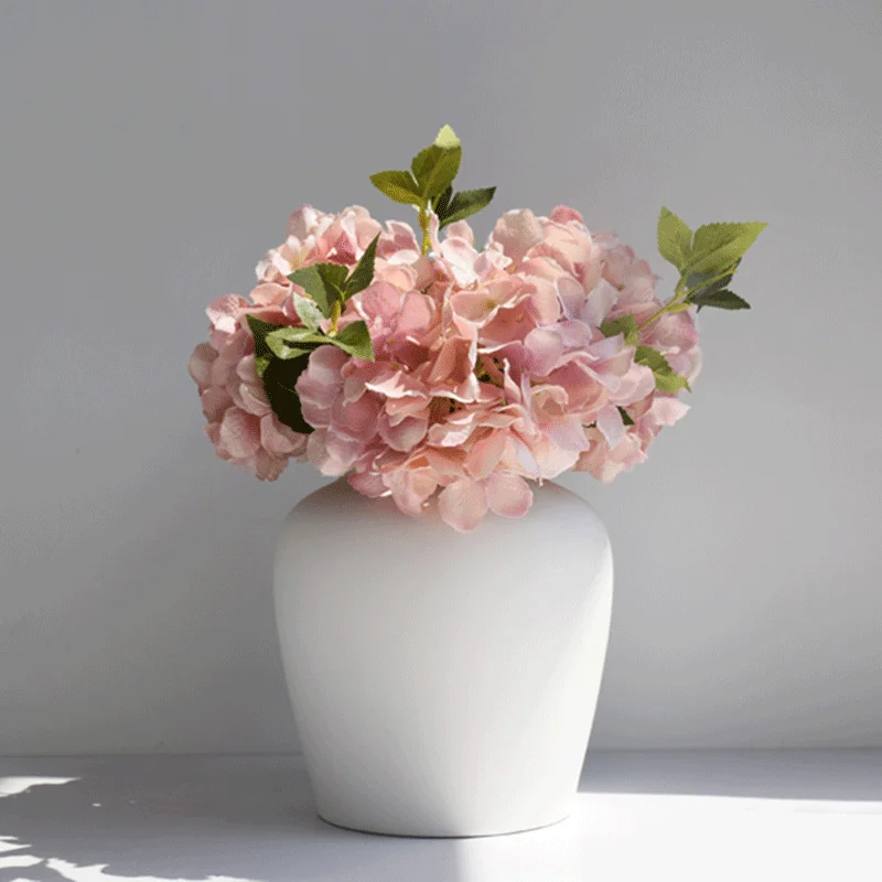 Современная Гостиная Цветочная композиция для дома креативное украшение белая керамическая ваза с