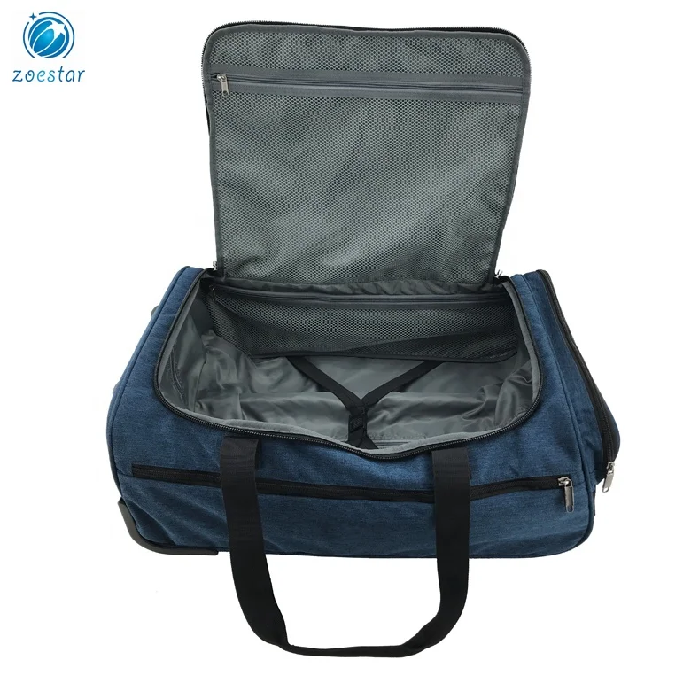 Luggage Trolley Bag Carry On Travel Duffel Bag with Wheels Travel House Organizer