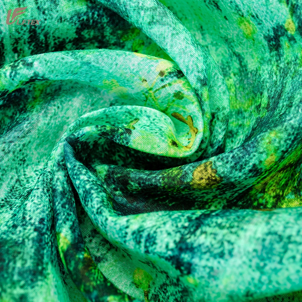 Hot sale digital printing custom design 42x42 100% ramie fabric plain dyed linen printed fabric