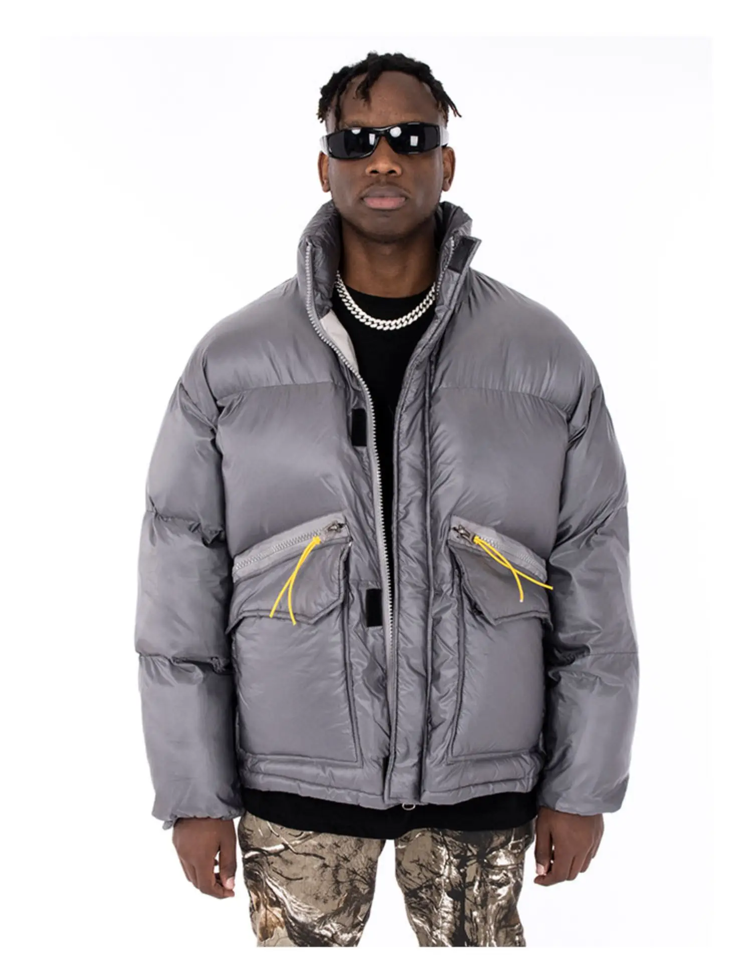 2022 new arrivals plus size winter goose down bubble coats custom puffer jacket