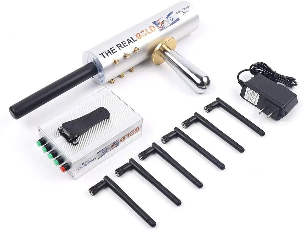 AKS Metal Detector,  Professional Hand-held High Sensitivity Rechargeable Underground Metal Finder Treasure Locator Gold Silver