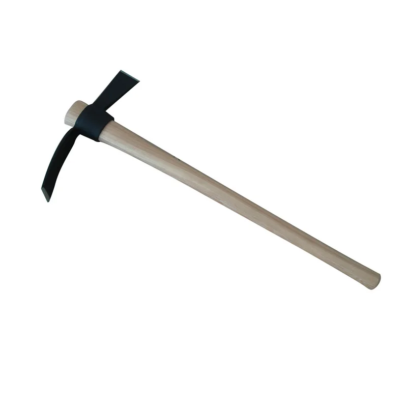 High quality Multifunctional Garden tools for farmer steel digging pick axe pick mattock with wood handle