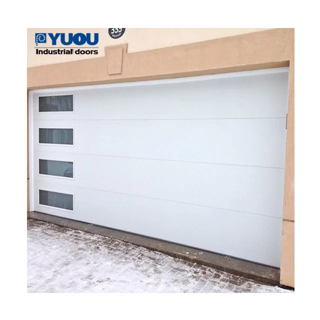 wholesale custom contemporary villa steel sectional garage door