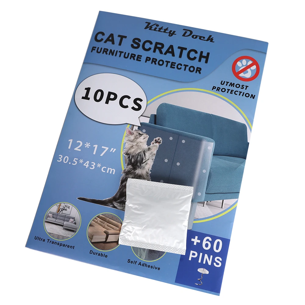 Cheap Anti-Cat Scratching Sofa Stickers Transparent Optional Size Sofa Protection Warning Cat