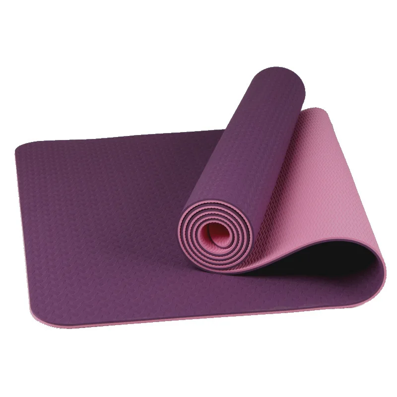 Double layer Double layer TPE Yoga Mat Eco Friendly Private Label Anti Fatigue,High Quality Custom Logo Pilates Mat