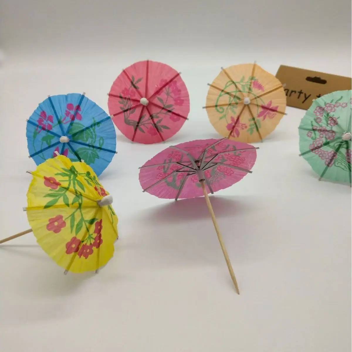 Напиток под заказ тропическая бумага искусство фрукты KTV украшенный зубочистка зонтик мини зубочистки для напитков