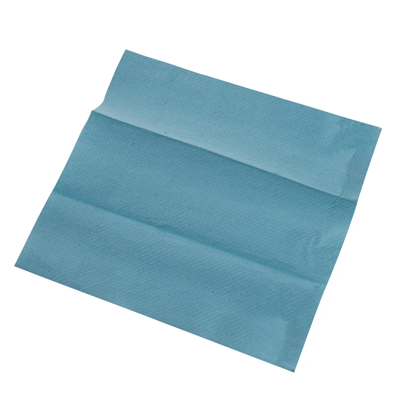 Disposable customization virgin bule 2 ply Multifold paper tissue towel