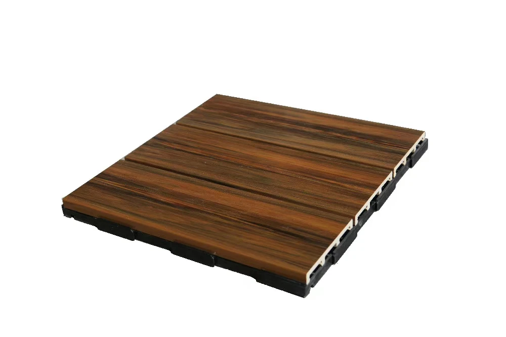 Chinese Plastic Composite Wood Exterior Wooden Floor Tile Prices In Sri Lanka WPC Solid Floor Tiles Waterproof Engineered Wood