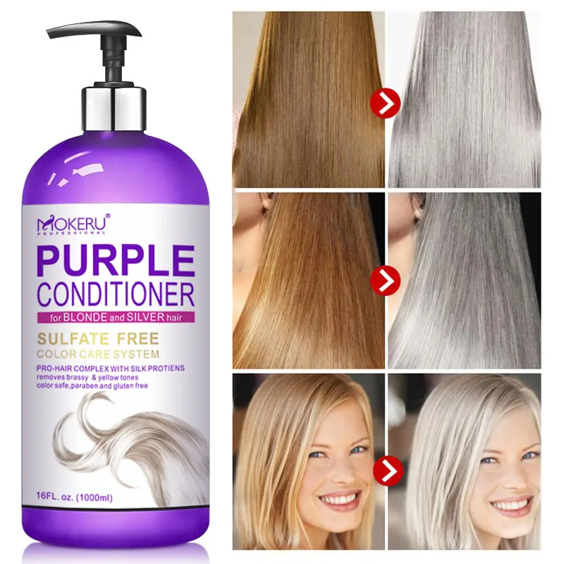 Customize Mokeru Sulfate Free Anti-hair loss Hair Conditioner Paraben Free Purple Shampoo and Conditioner For Women and Men