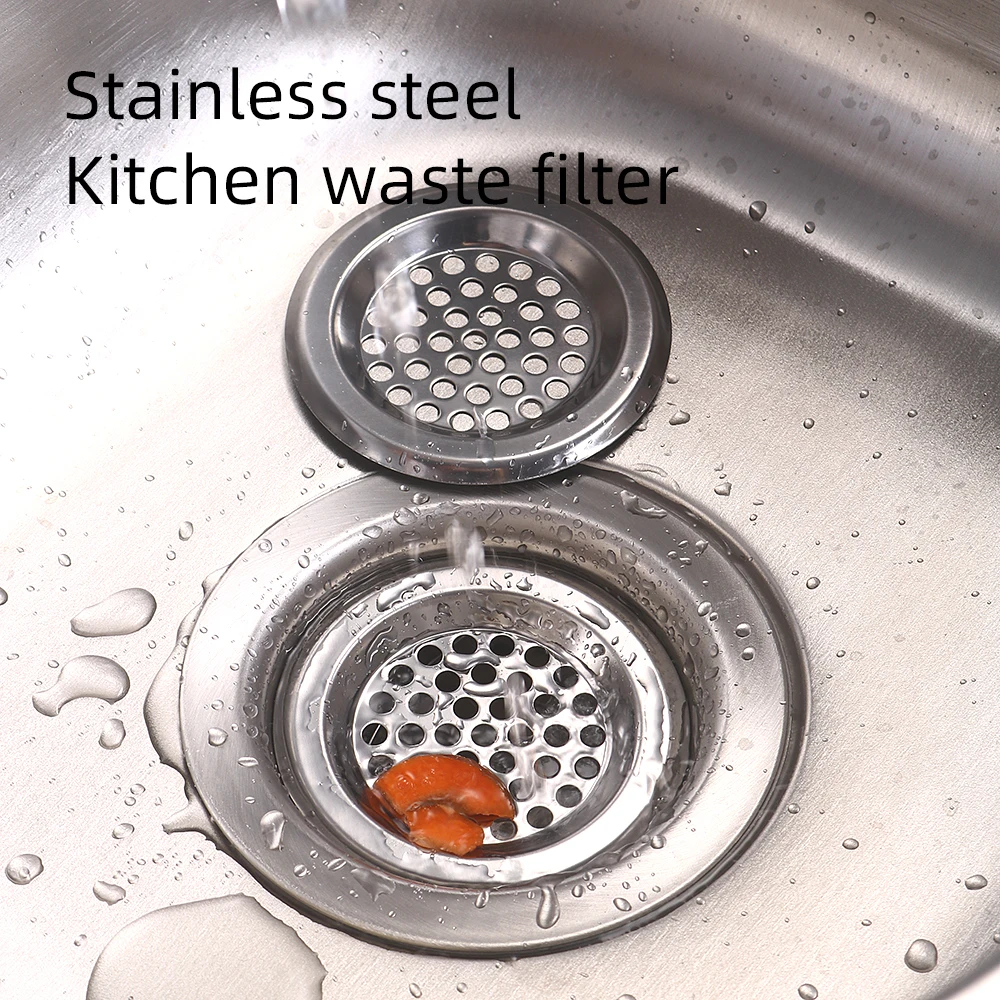 Leak Net Home Floor Drain Kitchen Sink Slag Stainless Steel Sink Filter Bathroom Floor Drain Slag Cleaner Food Slag