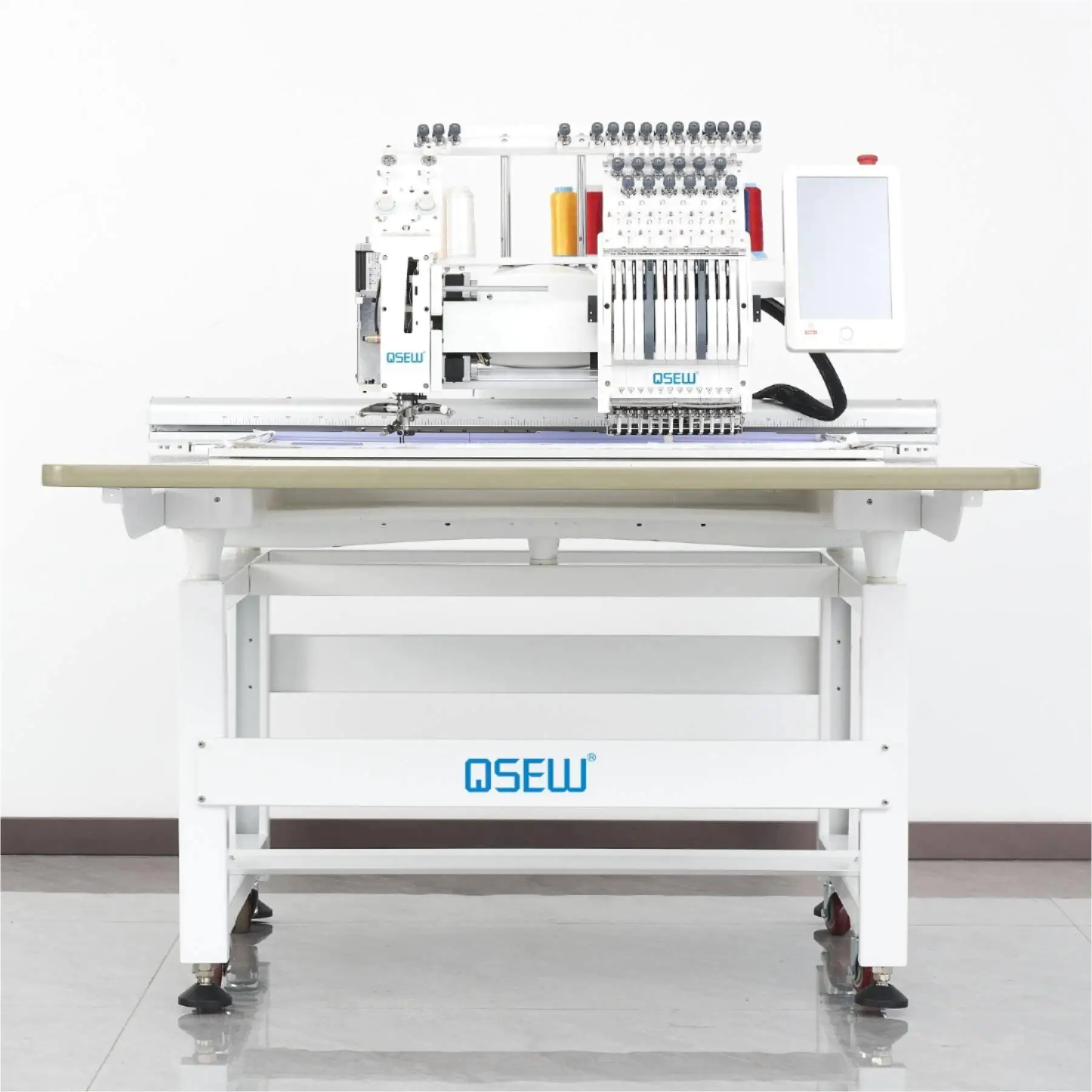 QS-1201FJP Single Heads Computerized Embroidery Machine rope embroidery  Dahao Computer T shirt label Gold cording embroidery