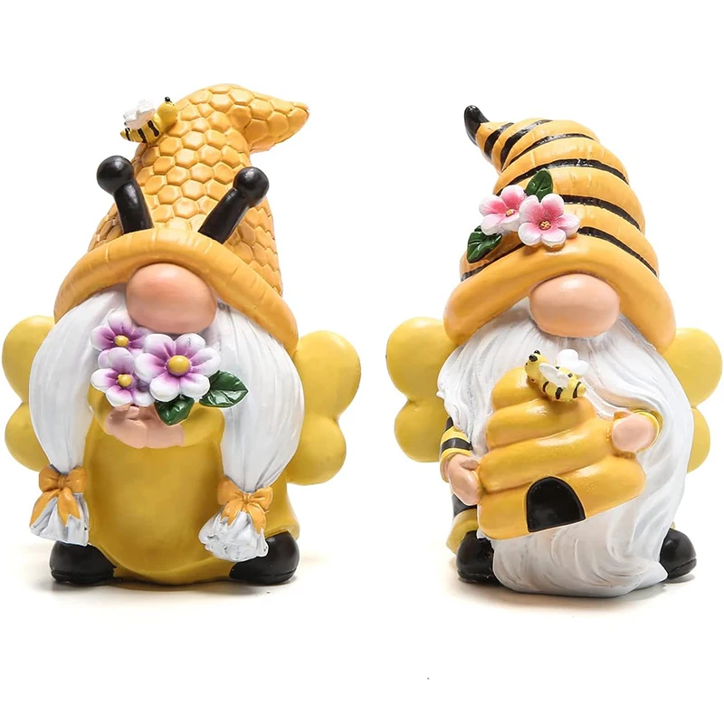 BSCI Factory Resin Dwarf Figurine Garden Gnomes Decorations Bees Gnomes Decorations