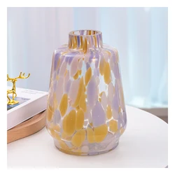 Hot Selling Handmade fancy Glass Vase in Art Design For Holiday and Home  Decoration