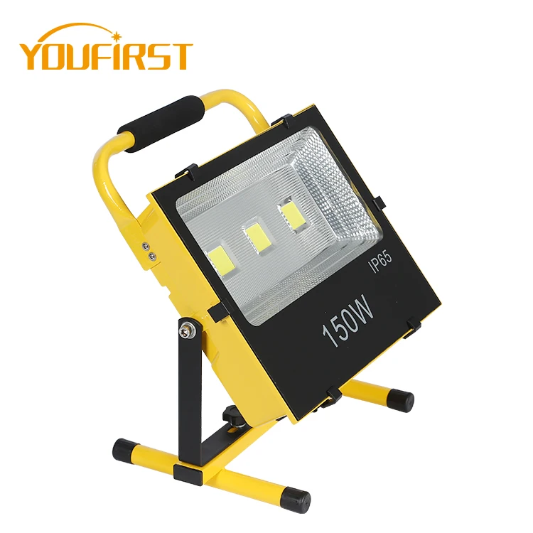 New product high bright outdoor ip65 50 100 150 w rechargeable led flood light