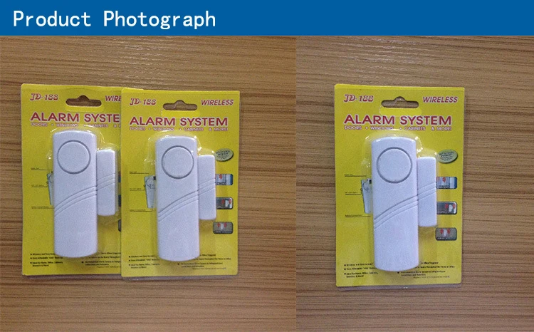 Door Window Wireless Burglar Alarm Door Magnetic Alarm Household Safety Equipment Door Window Vibration Sensor Alarm