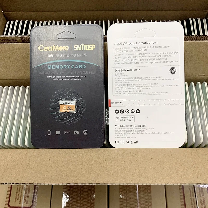 Ceamere High Quality White Orange 4GB SD Card Camera Micro Memorias TF Carte Class 10 8GB 16GB 32GB 64GB 128GB 256GB 4GB SD Card