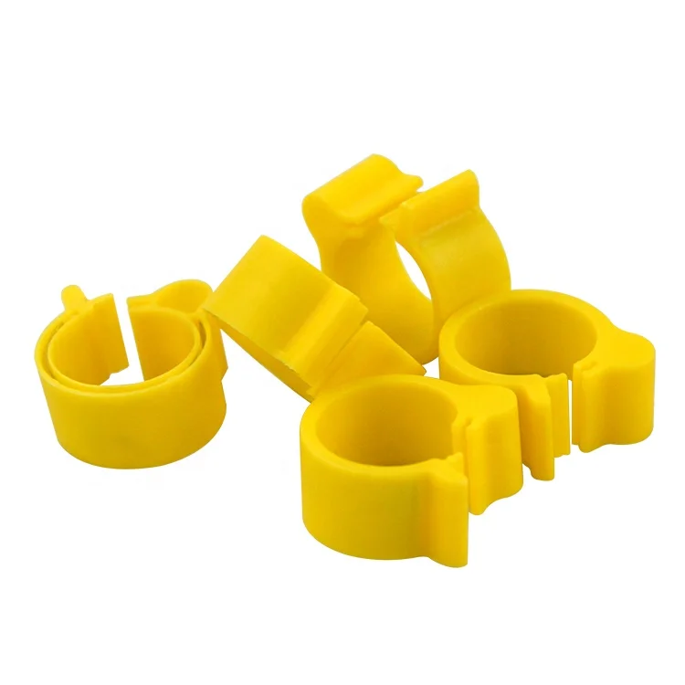 Passive UHF Custom TPU Plastic RFID Animal Livestock Pigeon Foot RFID Rings For Tracking Management