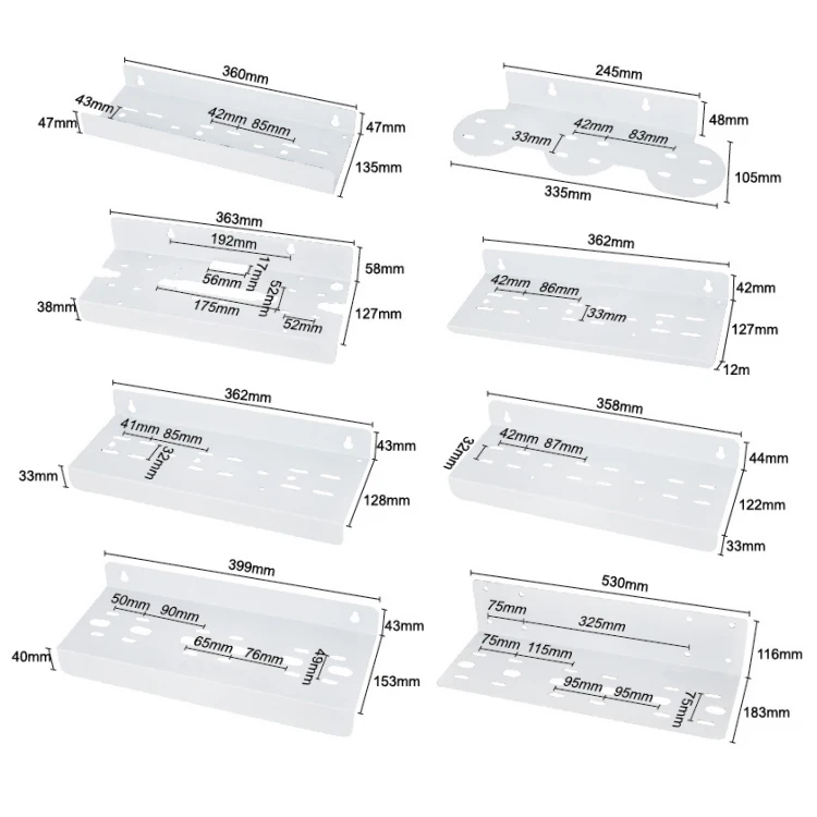 One Stage/Single Stage Metal 10inch 20inch Slim/Big Blue Ro Bracket RO Water Metal Bracket