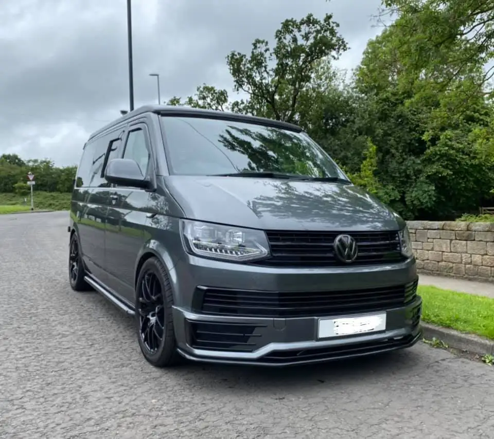 Sportline PP серый праймер передний бампер спойлер передняя губа для vw T6 Caravelle