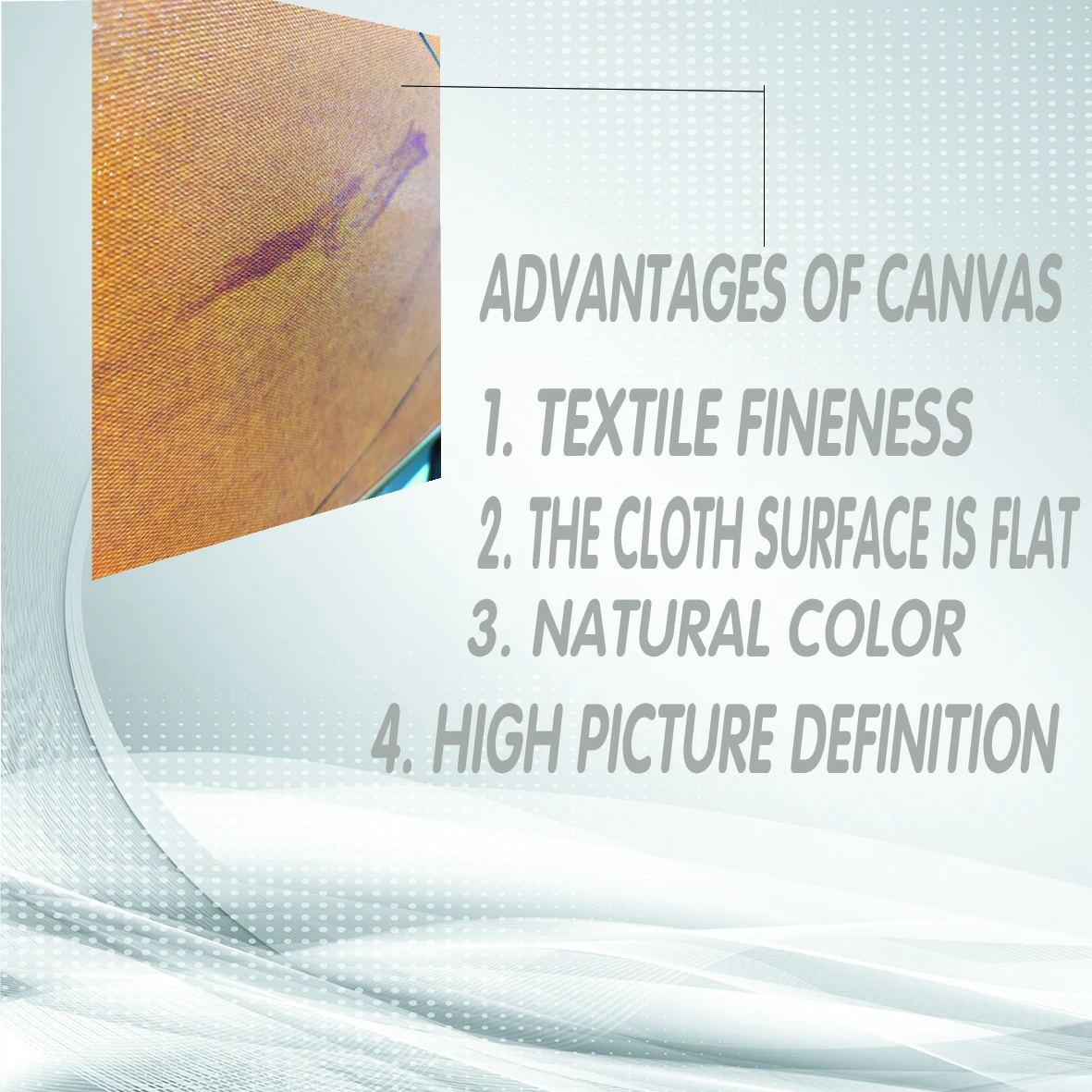 Modern simple ice deer landscape flower animal hand-painted oil painting