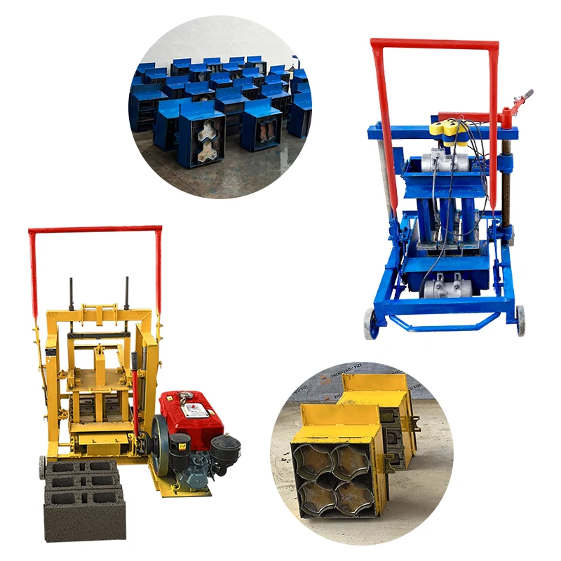Ethiopia Brick Making Machine Diesel Engine Block and Brick Making Machine Cement Hollow Concrete Brick Machine Low Investment