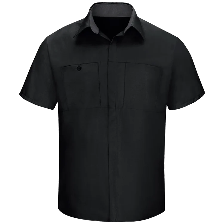 OEM High Quality  Button Down Short Sleeve Breathable  Port Authority Heavy Duty Working Shirt
