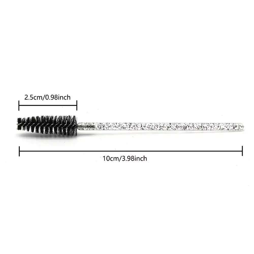 Disposable Micro Glitter Eyelash Mascara Wands Mini Crystal Eye Lashes Brush Comb Eyebrow Spoolies Makeup Beauty Tools